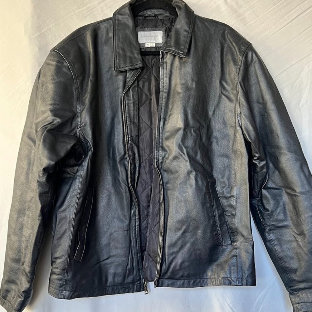 Vintage Leather Jacket Size M